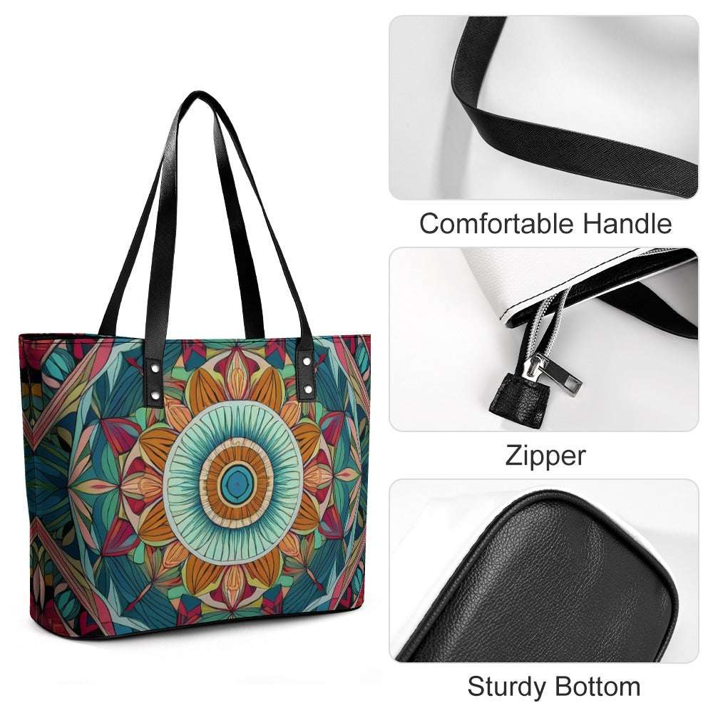 Leather handbag Inkedjoy