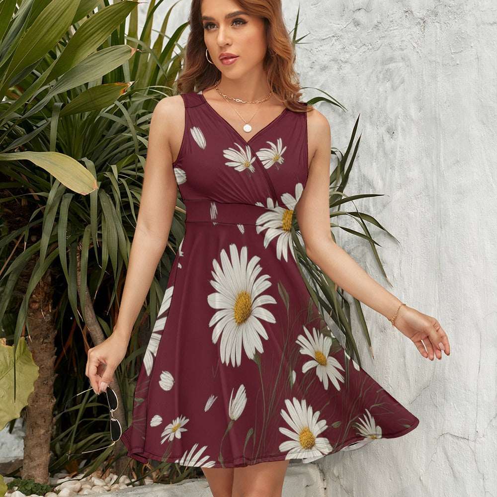 Sleeveless Printed Dress Inkedjoy
