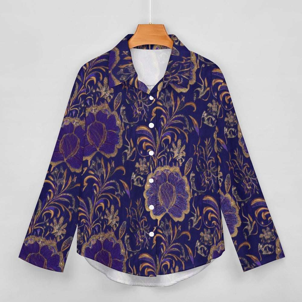 Cropped hem shirt Inkedjoy