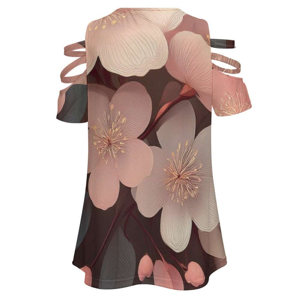 Zip Off Shoulder Top Inkedjoy