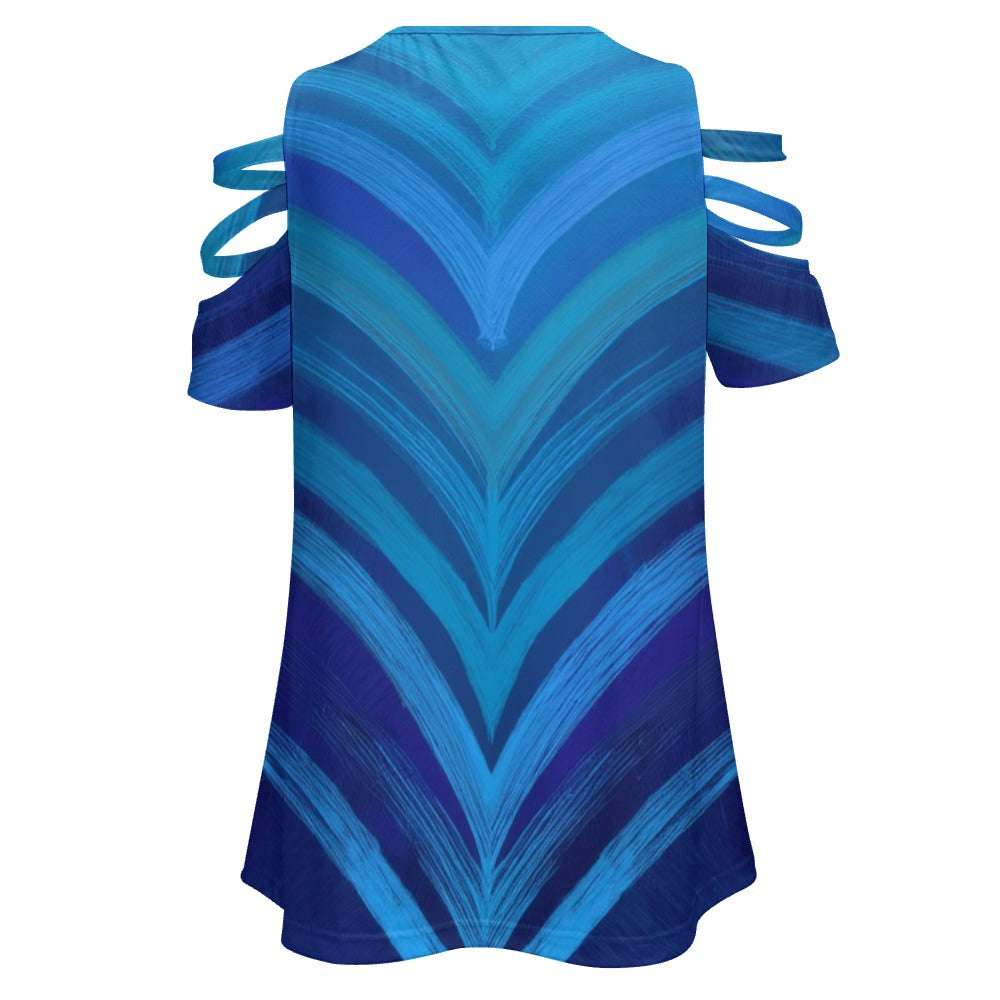 Zip Off Shoulder Top Inkedjoy