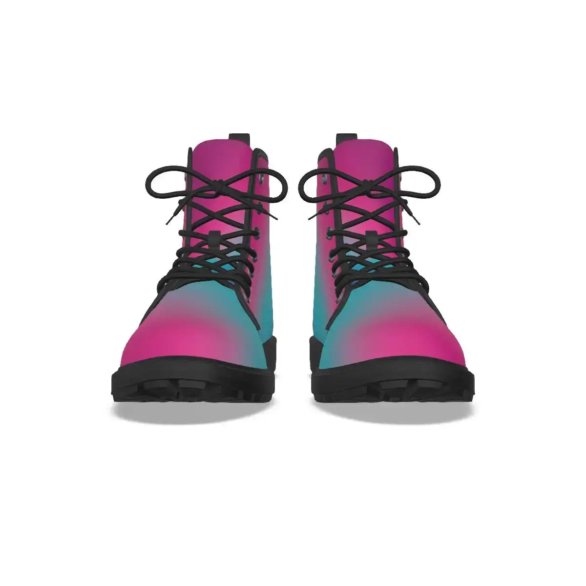 Punk-Blue Gradient Short Boots