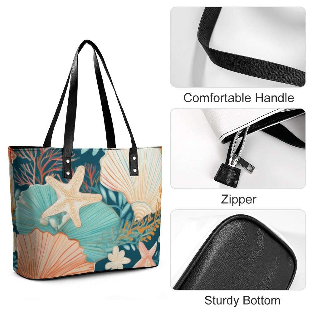 Leather handbag Inkedjoy