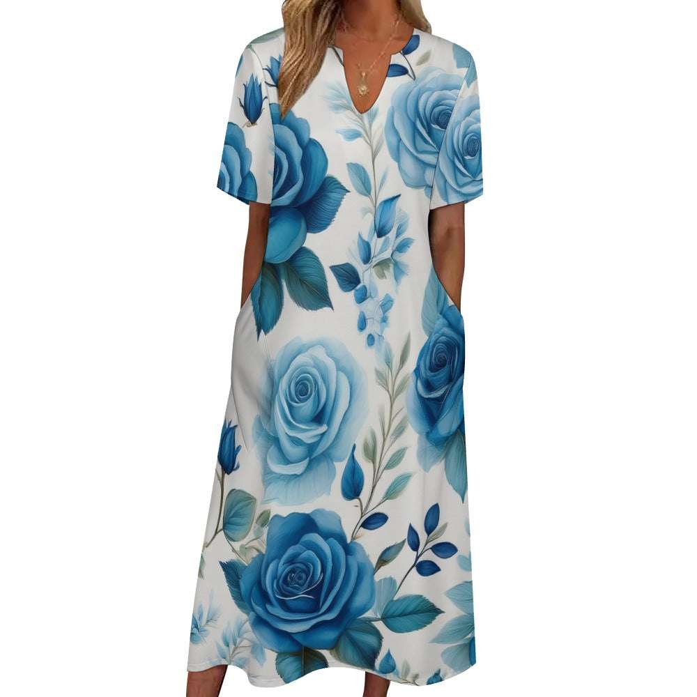 7-point sleeve dress Inkedjoy
