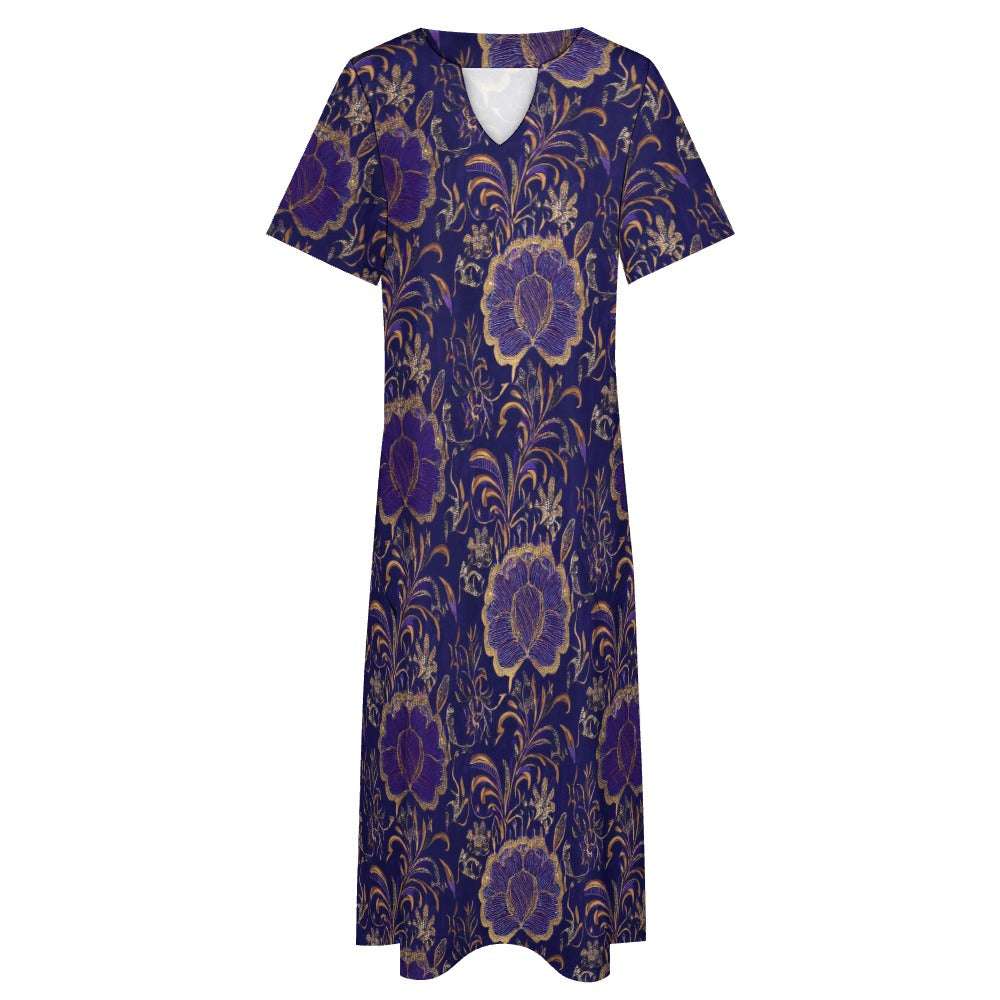 7-point sleeve dress Inkedjoy
