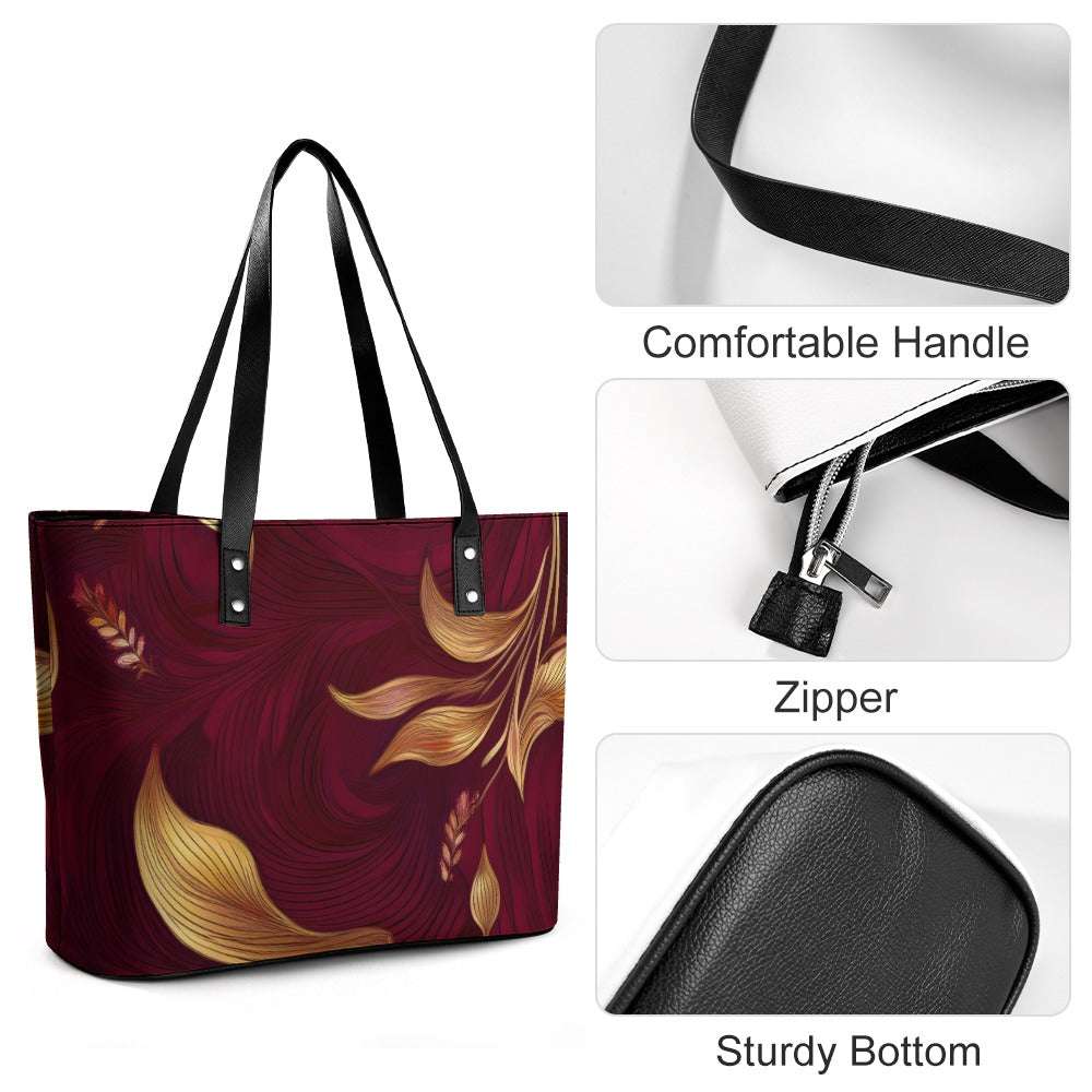 Leather handbag Inkedjoy