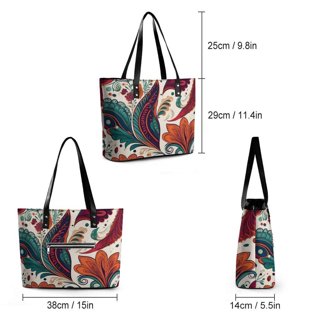 Leather handbag Inkedjoy