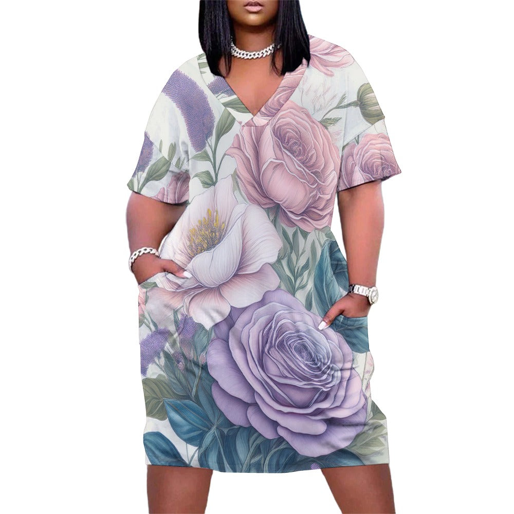 Loose pocket dress Inkedjoy