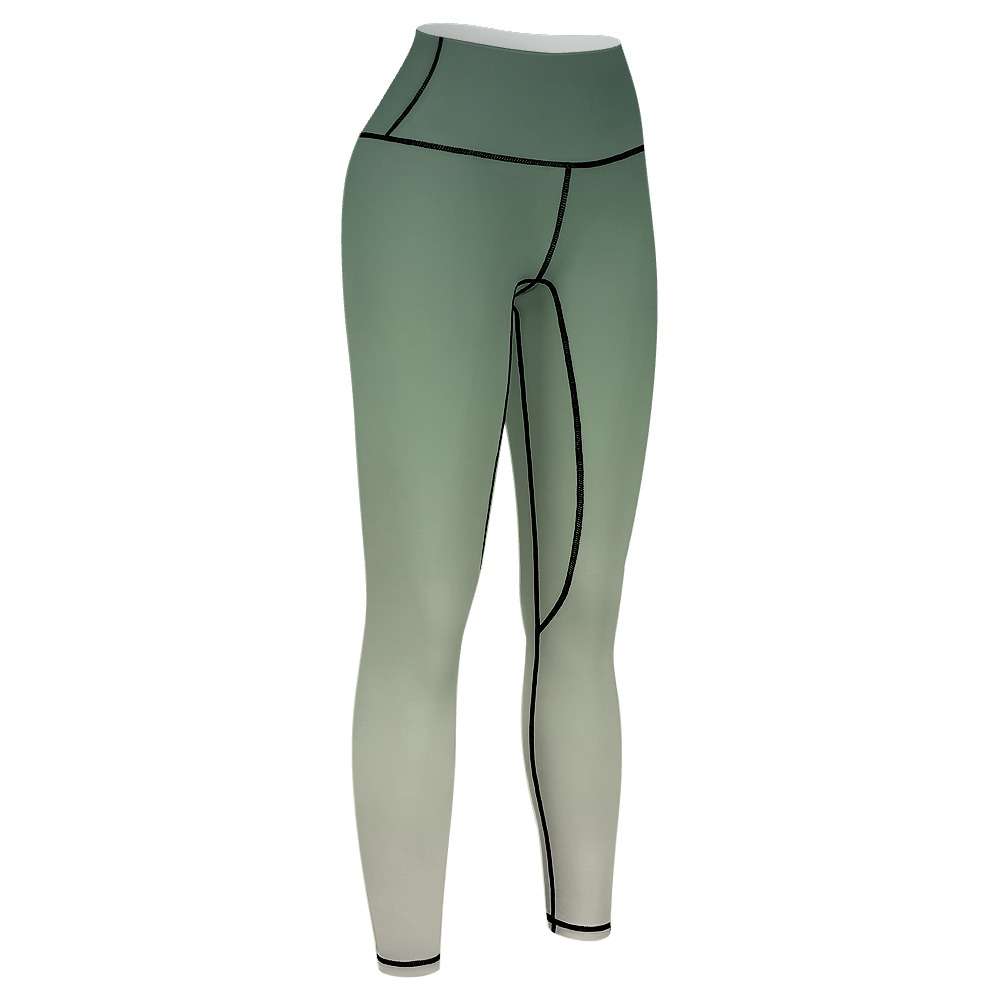Green Sports Leggings Inkedjoy