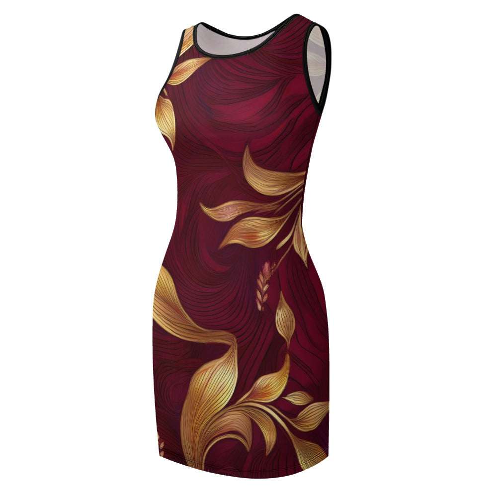 Slim Fit Sleeveless Dress Inkedjoy