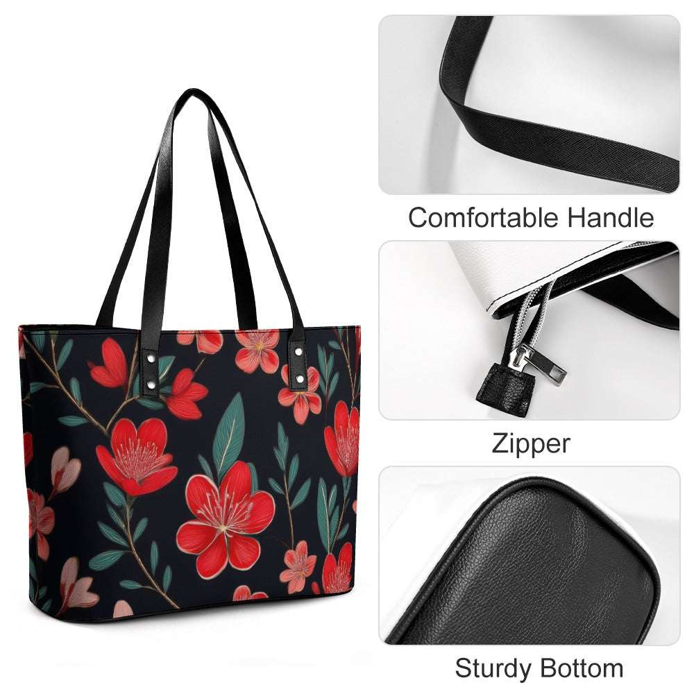 Leather handbag Inkedjoy