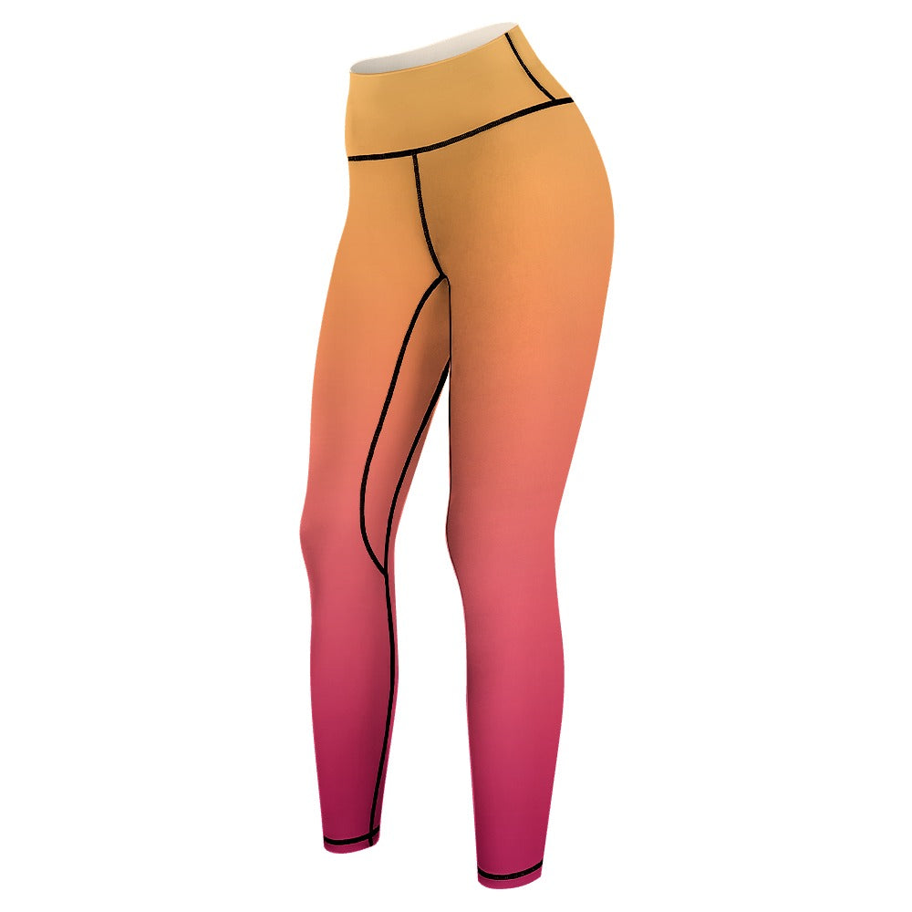 Orange Sports Leggings