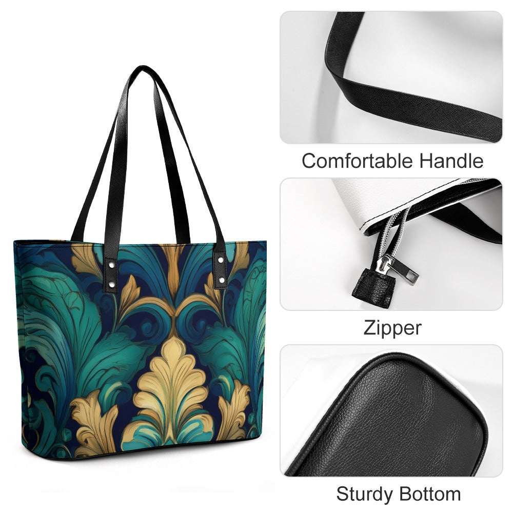 Leather handbag Inkedjoy