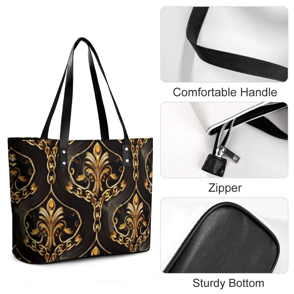 Leather handbag Inkedjoy