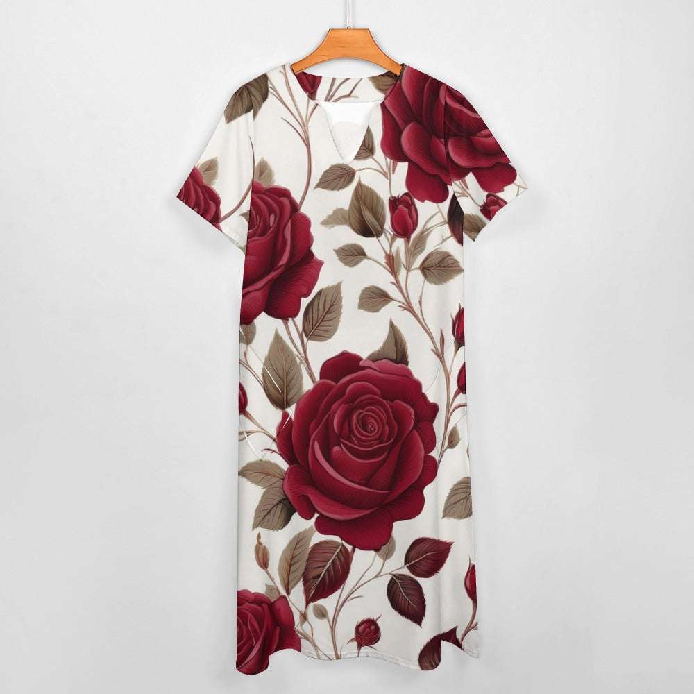 7-point sleeve dress Inkedjoy