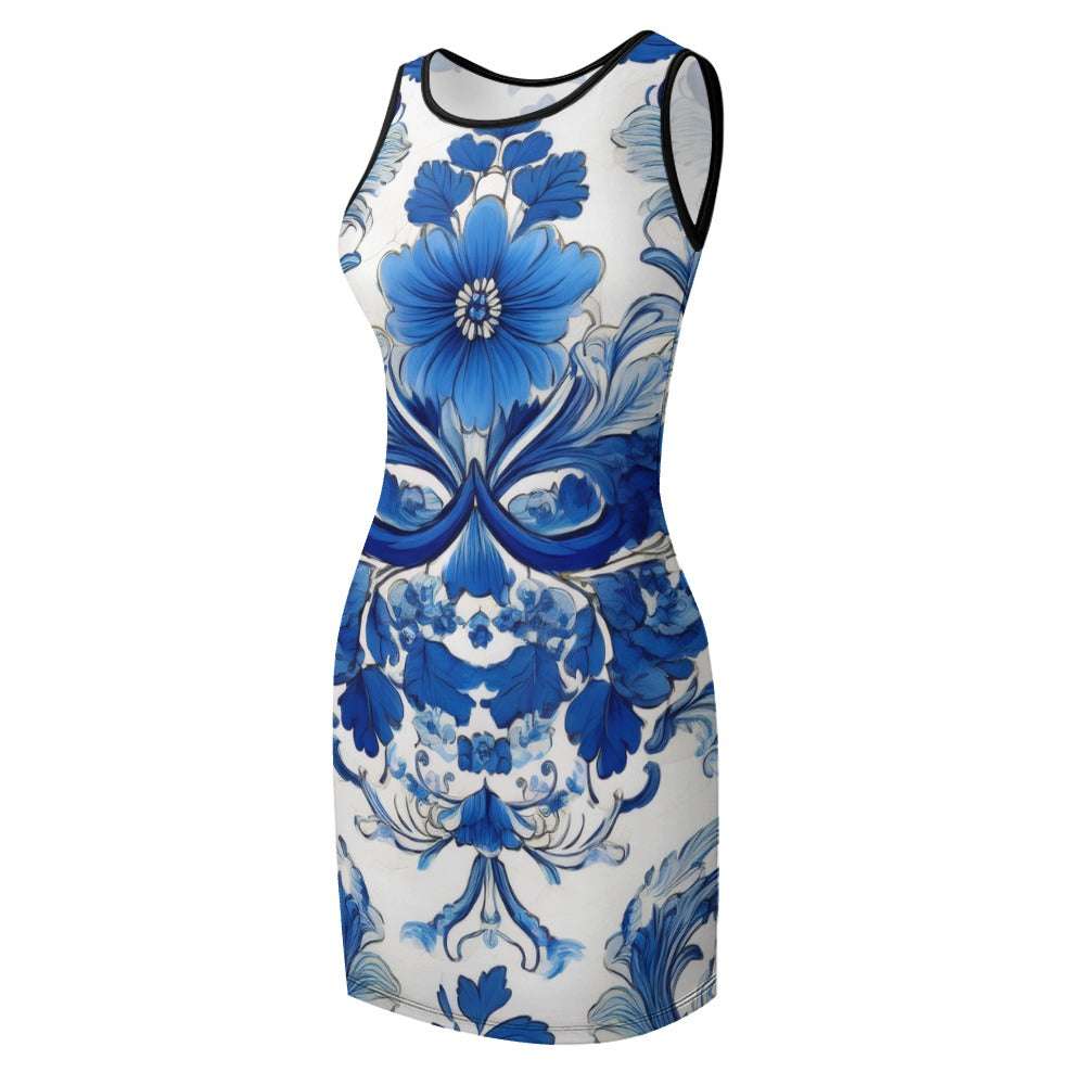 Slim Fit Sleeveless Dress Inkedjoy