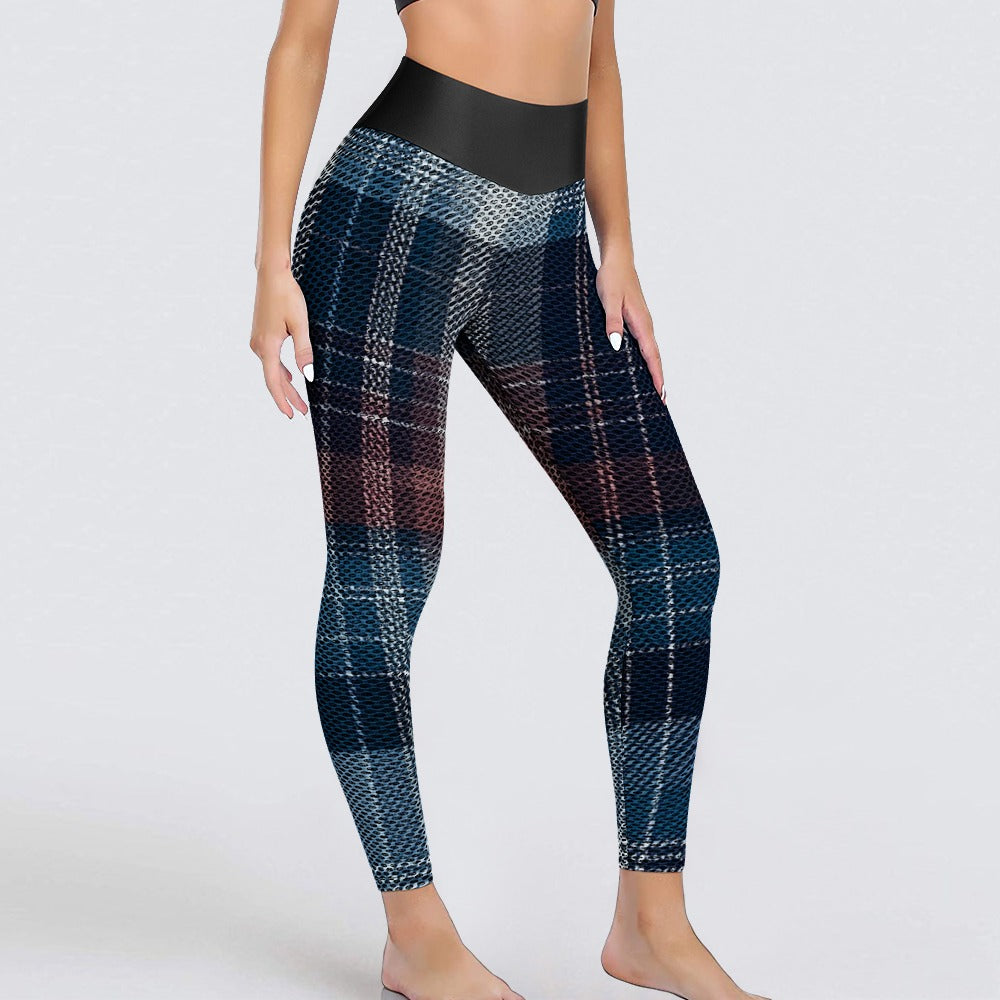 Honeycomb pattern leggings
