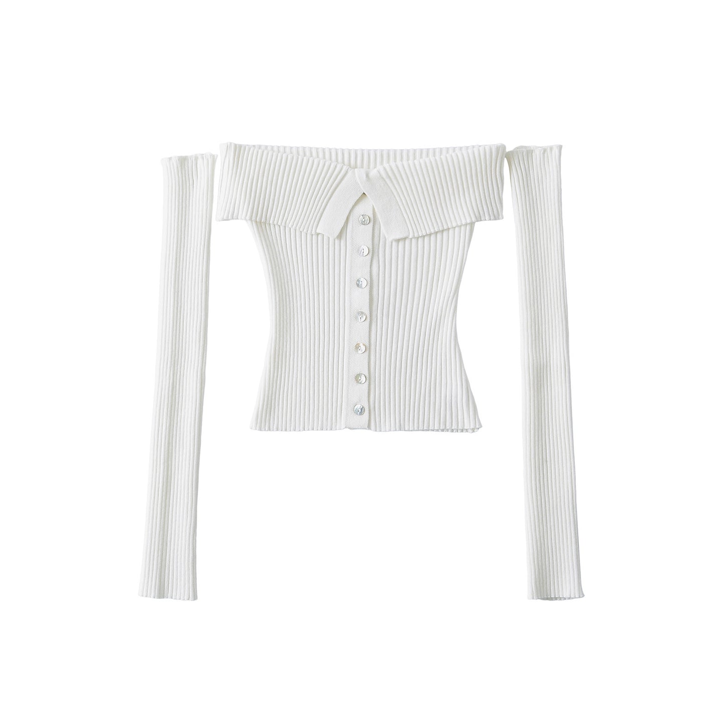 Elastic slim fit long sleeved top