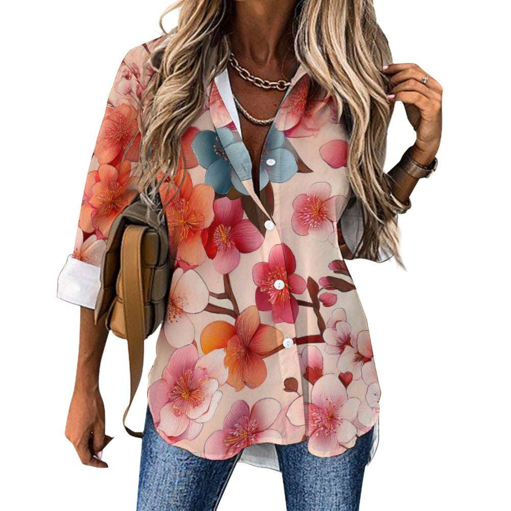 Cropped hem shirt Inkedjoy