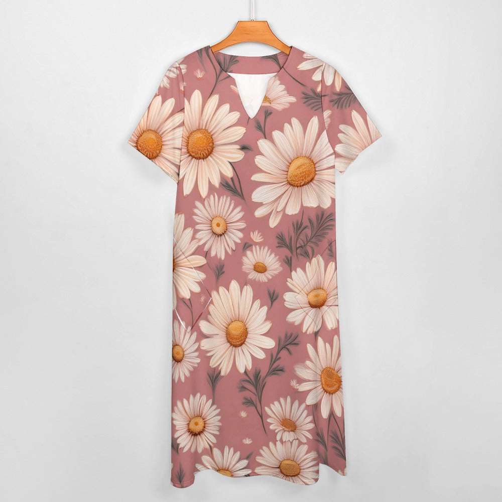 7-point sleeve dress Inkedjoy