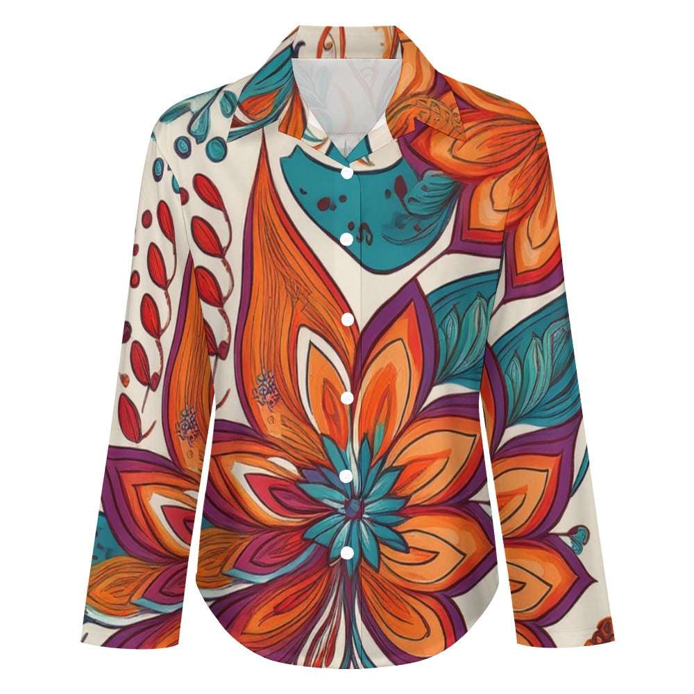 Cropped hem shirt Inkedjoy