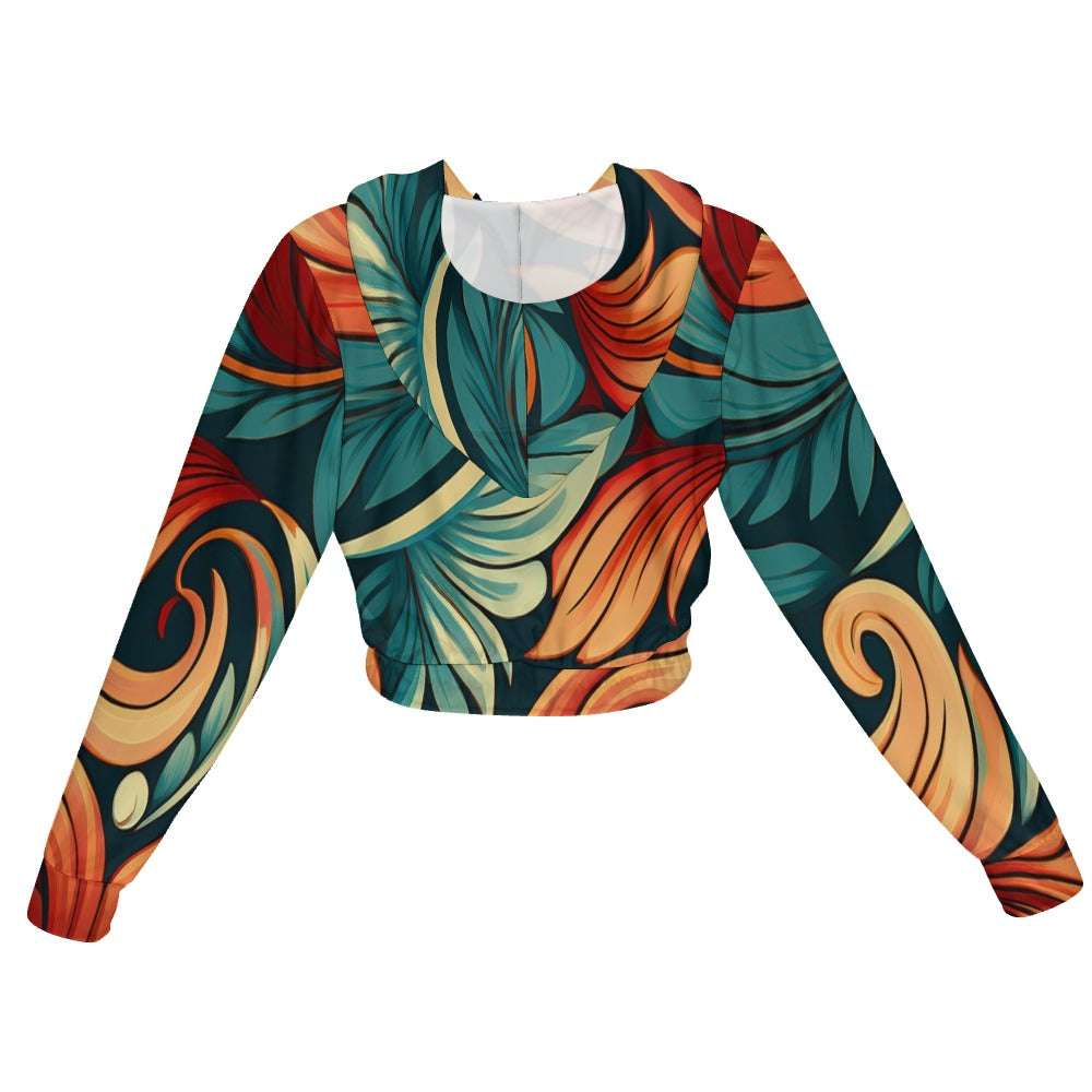 Chiffon Cropped Jacket Inkedjoy