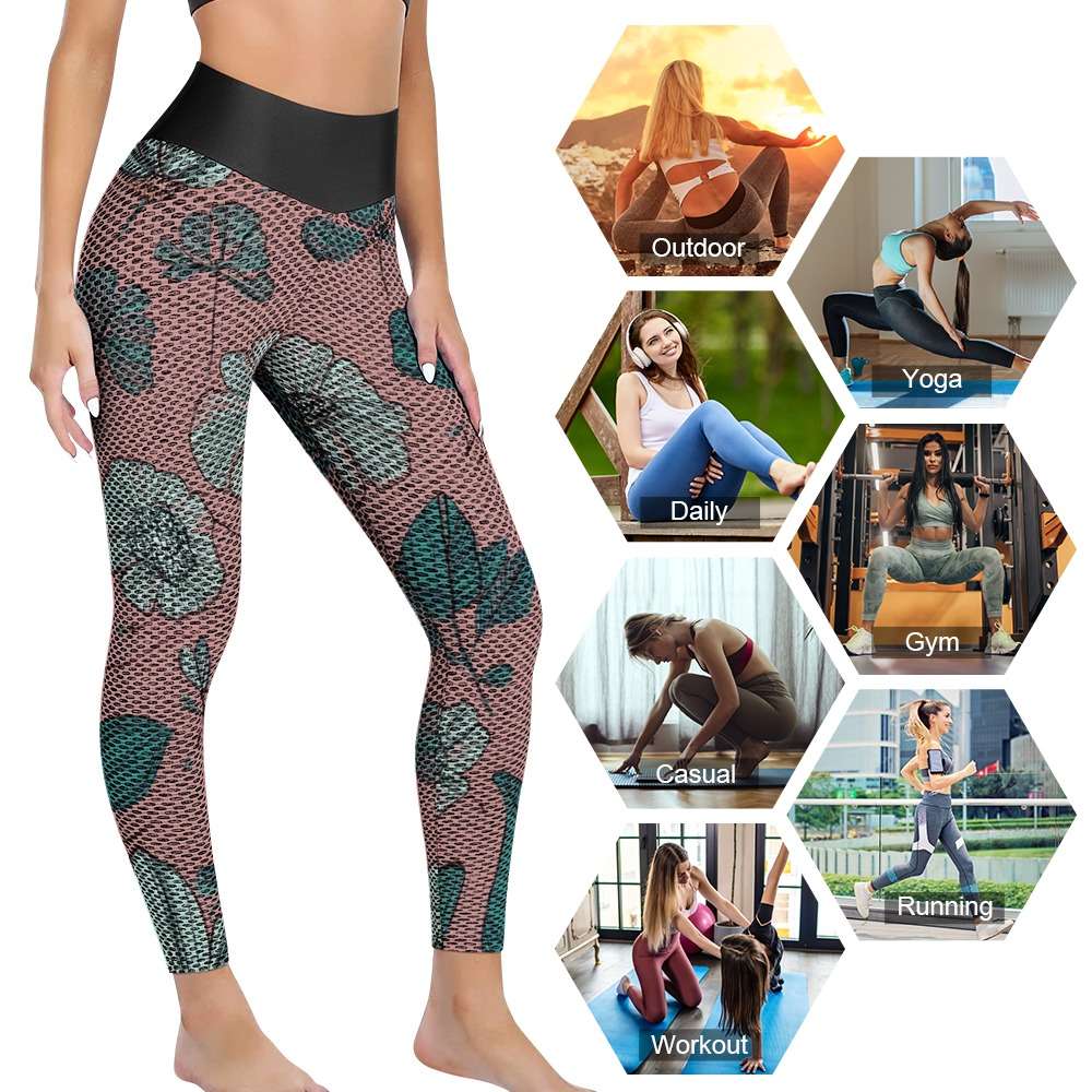 Honeycomb pattern leggings Inkedjoy