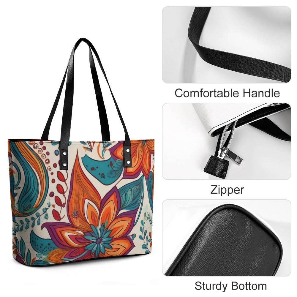Leather handbag Inkedjoy
