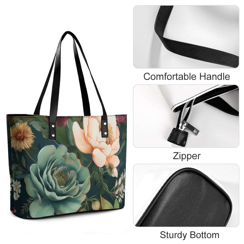 Leather handbag Inkedjoy