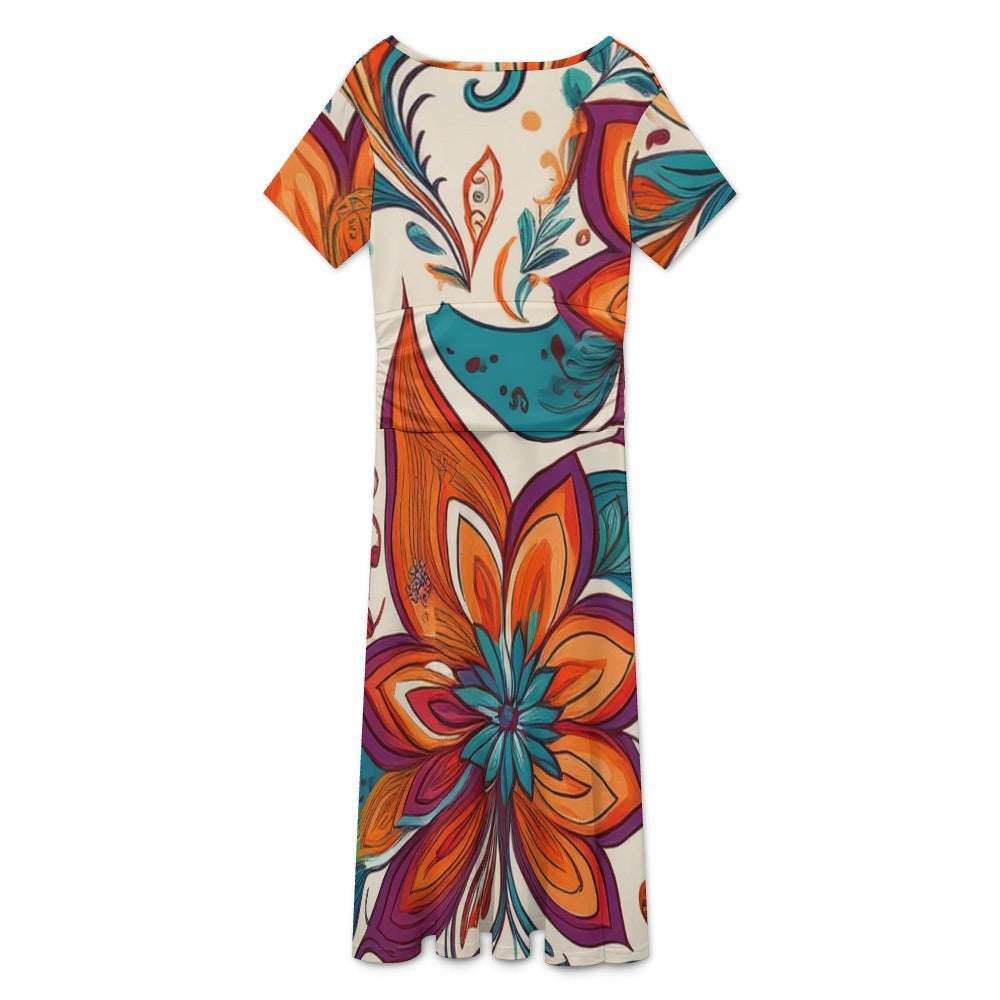 Short sleeved dress Inkedjoy