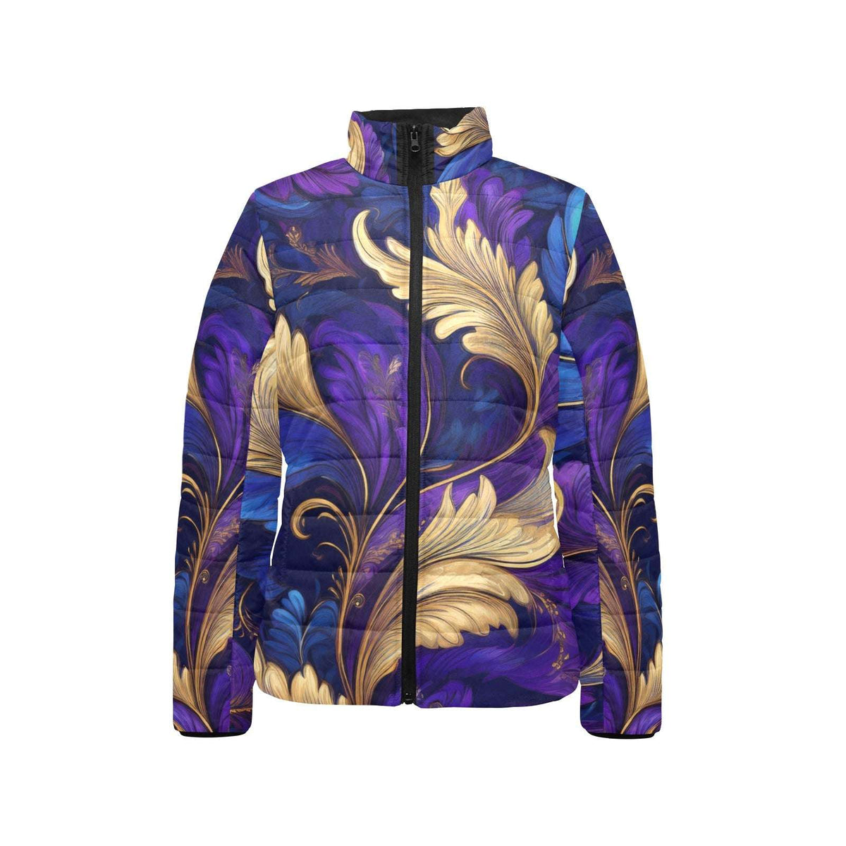 Stand collar padded jacket Inkedjoy