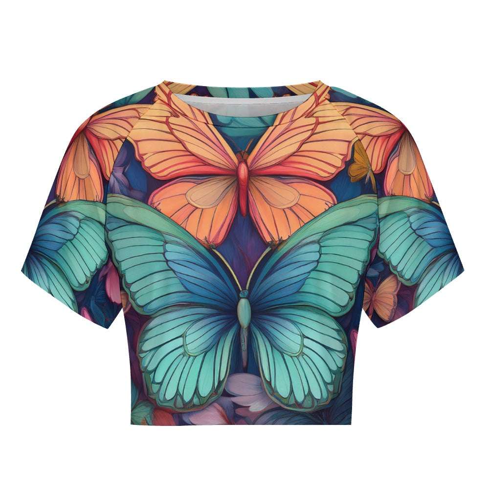 Short Sleeved Butterfly Top Inkedjoy