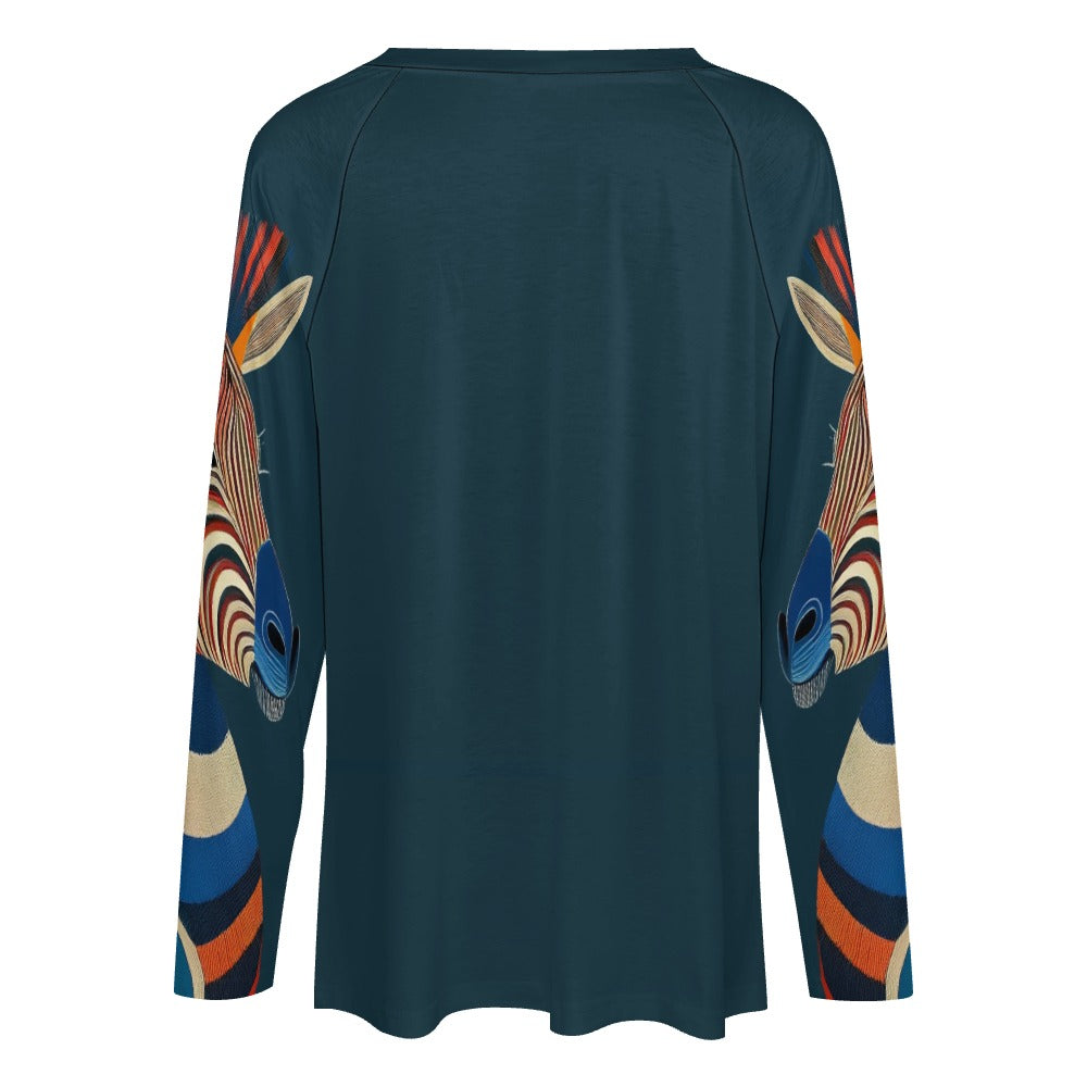 Long sleeve loose tee Inkedjoy