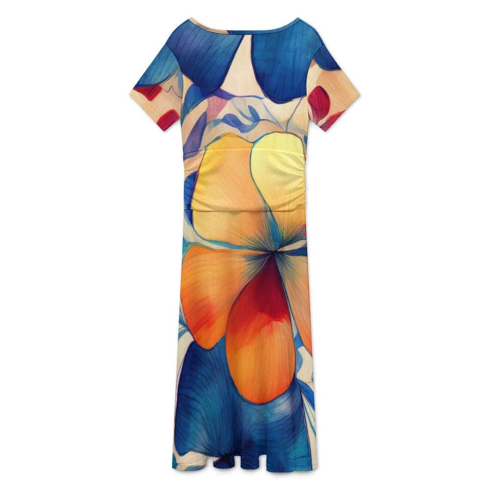 Short sleeved dress Inkedjoy