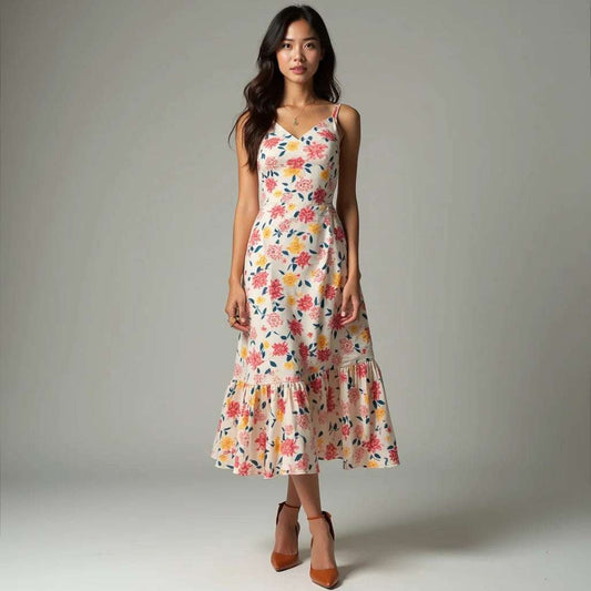 Three stylish ways to wear a slim fit floral print dress London Look