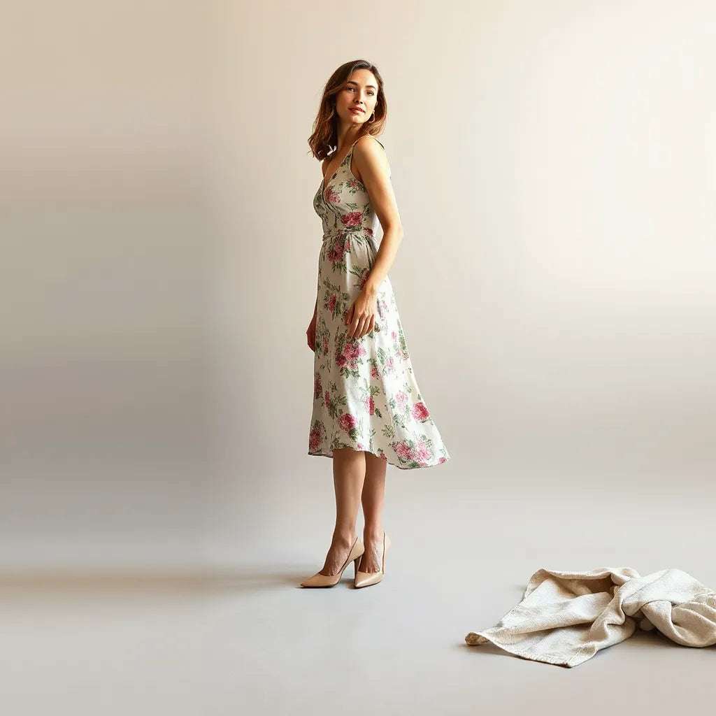 Slim Fit Floral Dress Guide to Flattering Styling London Look