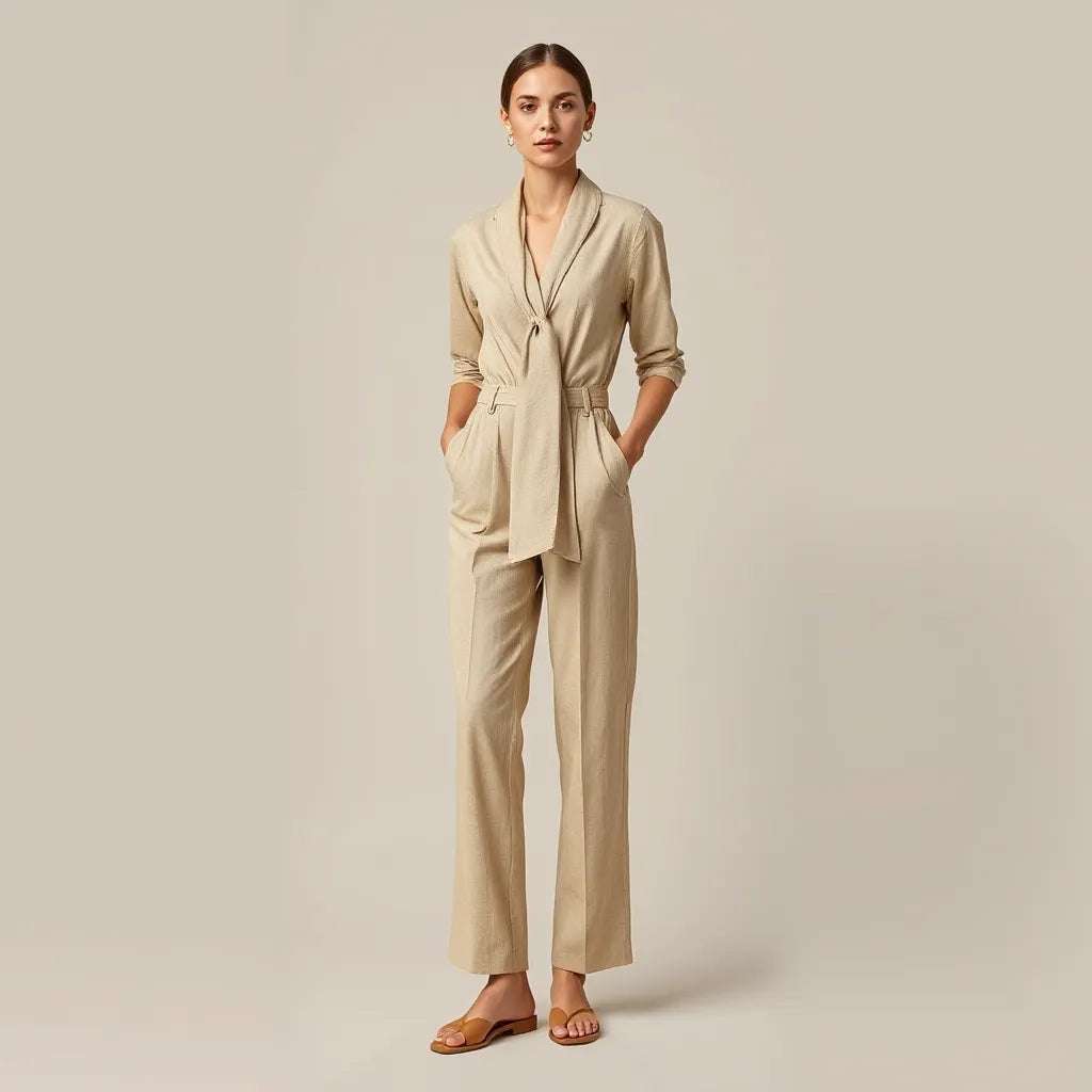 Neck Tie Jumpsuit Styling Tips for Every Occasion London Look