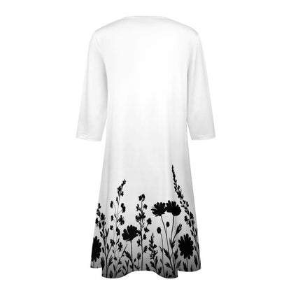 7-point sleeve dress