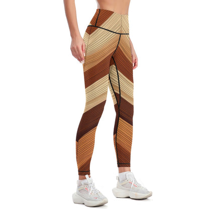 Beige Sports Leggings