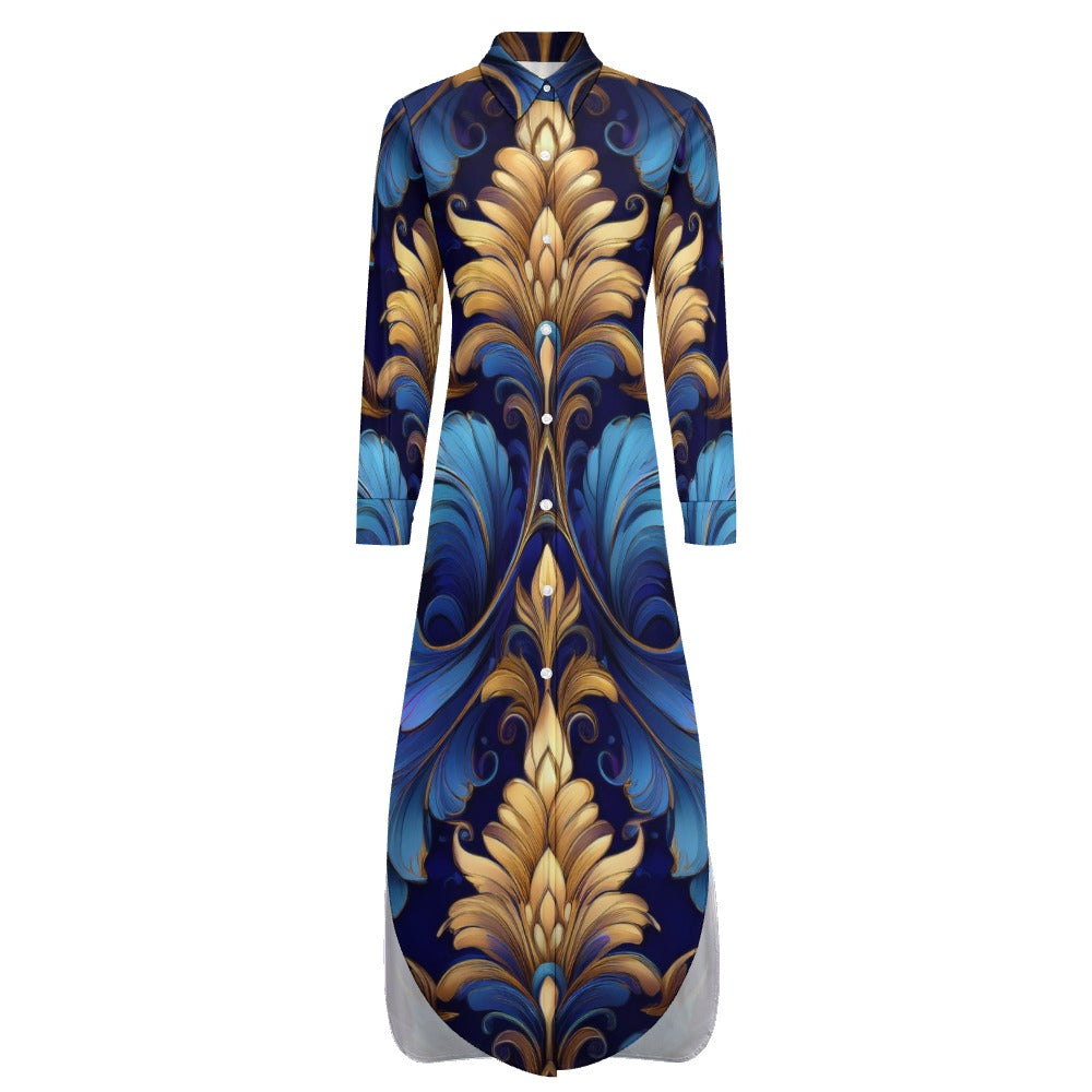 Long Sleeve Shirt Dress Inkedjoy