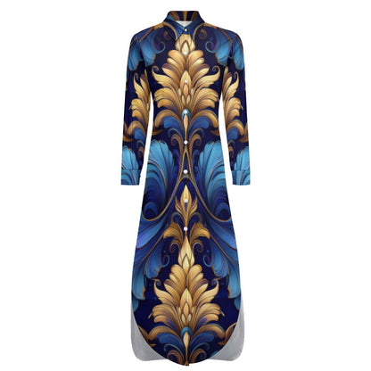 Long Sleeve Shirt Dress Inkedjoy