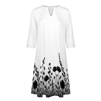 7-point sleeve dress