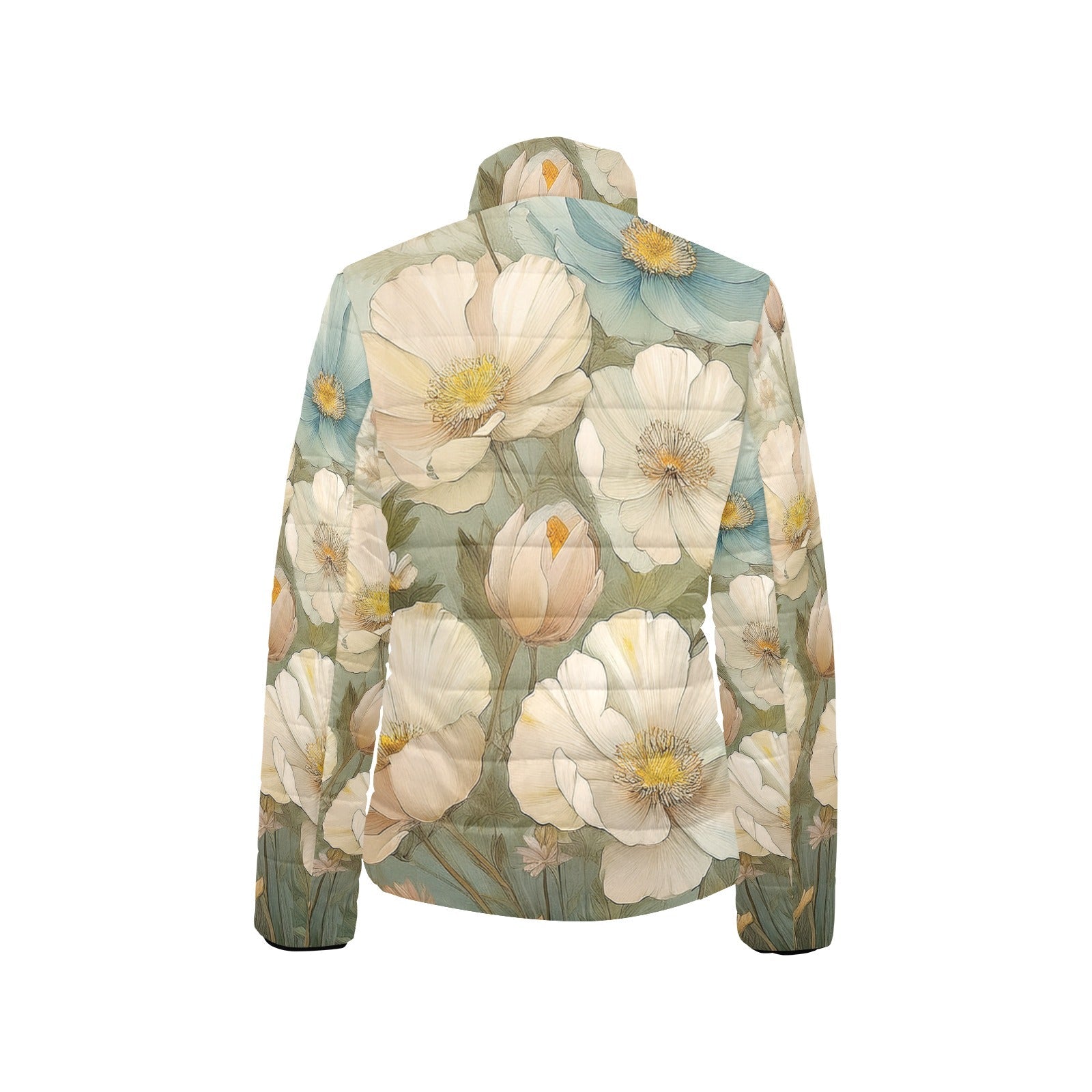 Stand collar padded jacket Inkedjoy