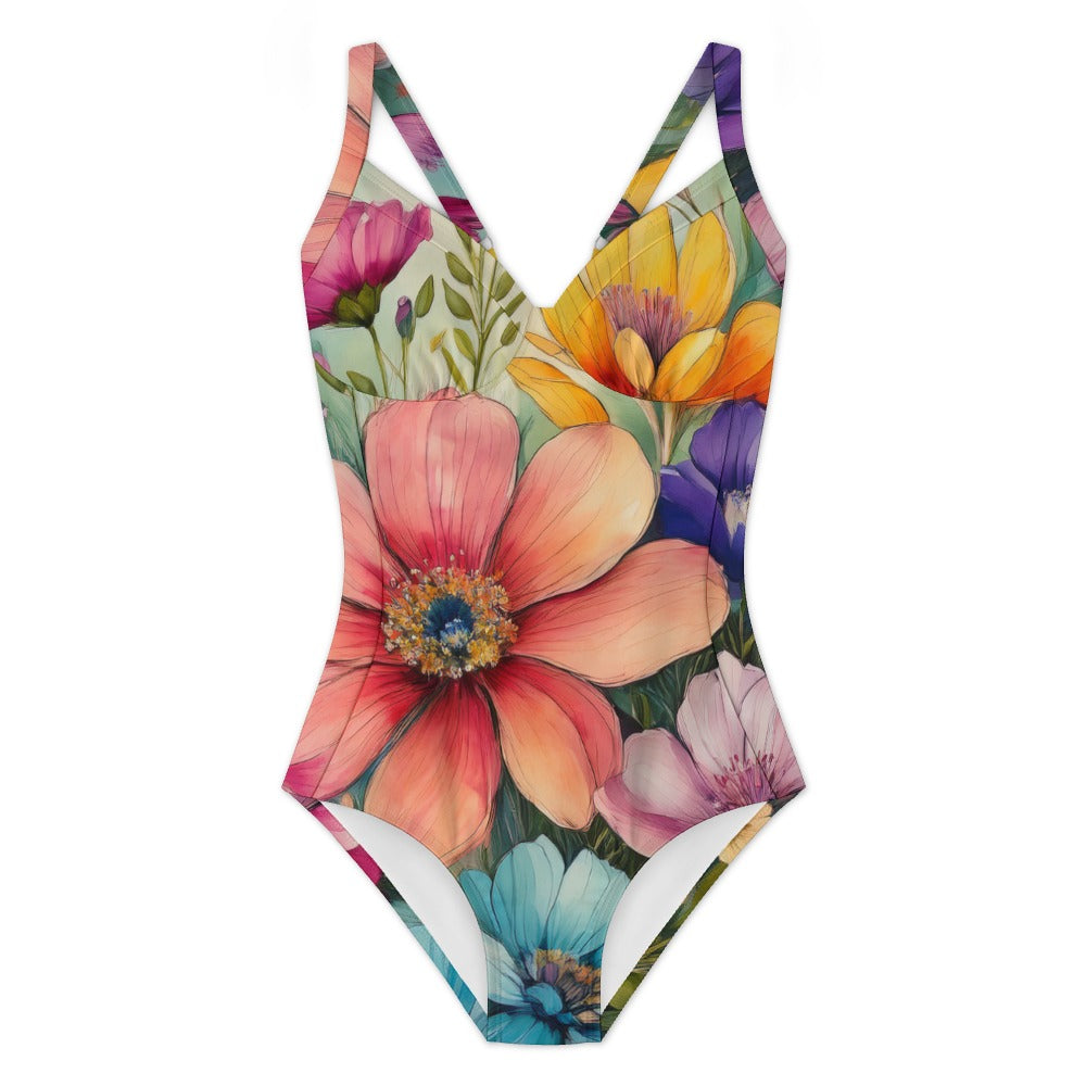 One-piece Swimsuit Inkedjoy