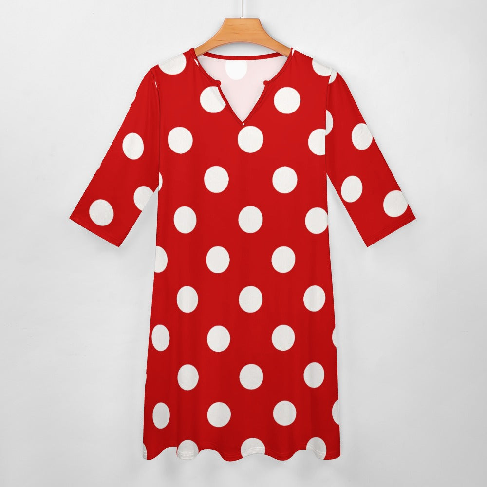 7-point sleeve dress