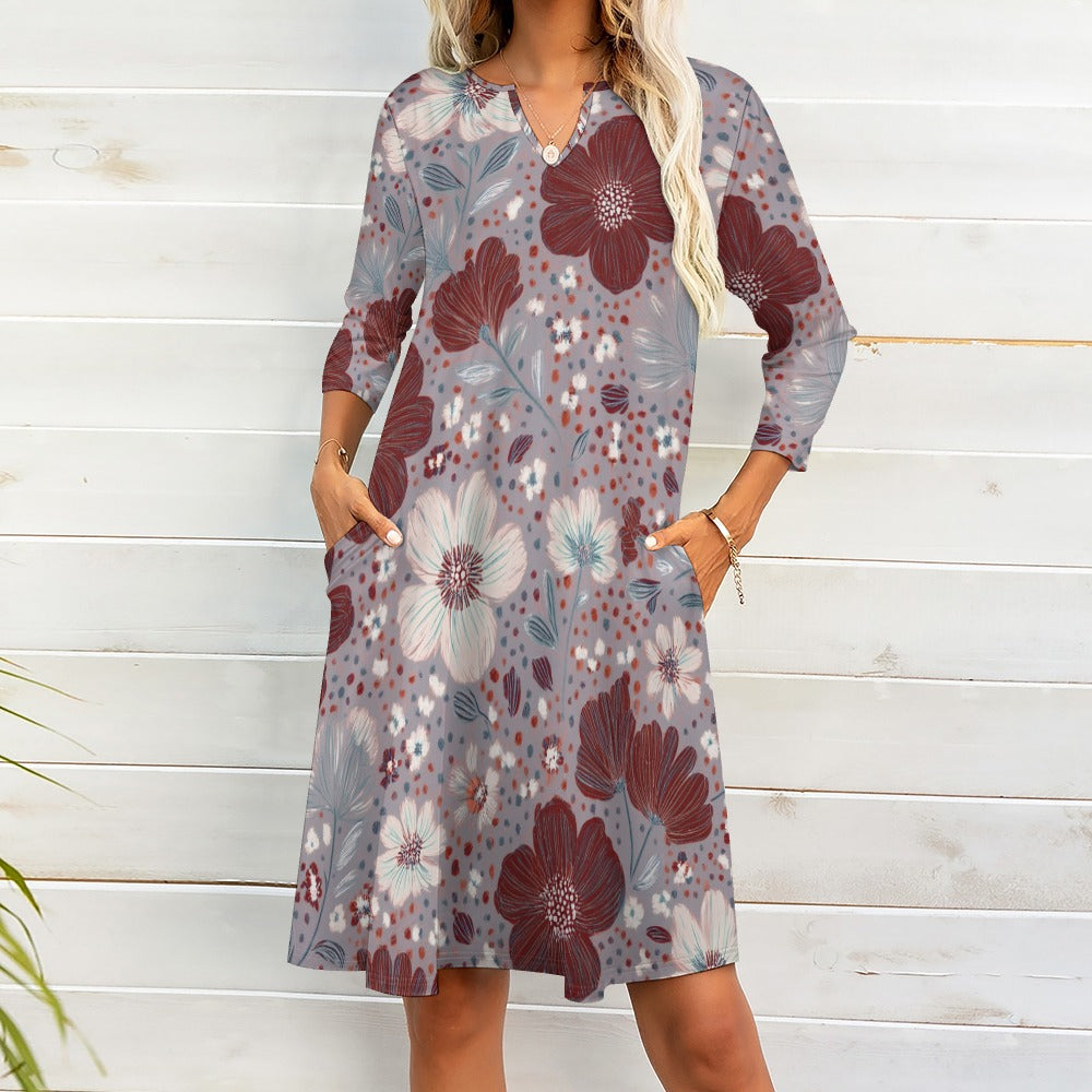 7-point sleeve dress