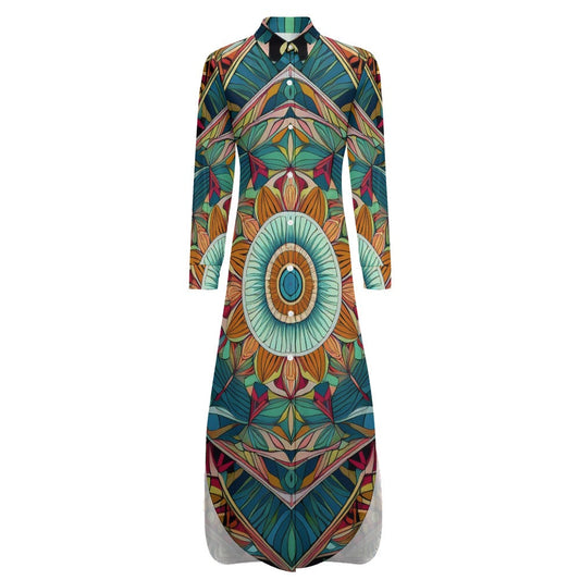 Long Sleeve Shirt Dress Inkedjoy