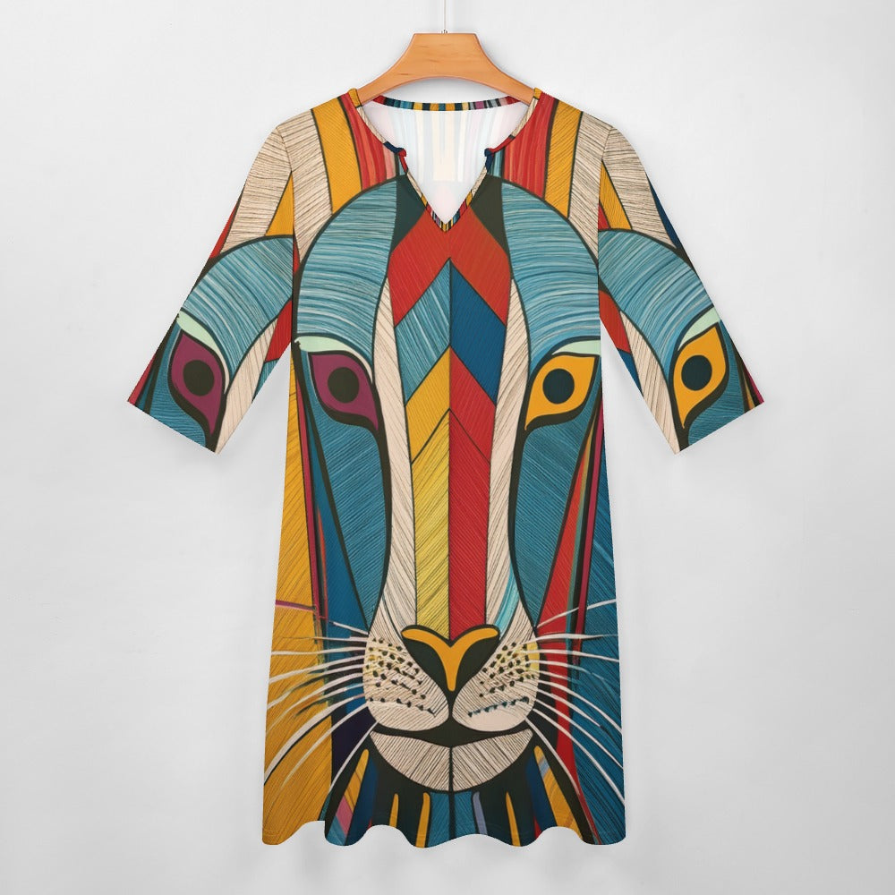 Animal Print Dress Inkedjoy