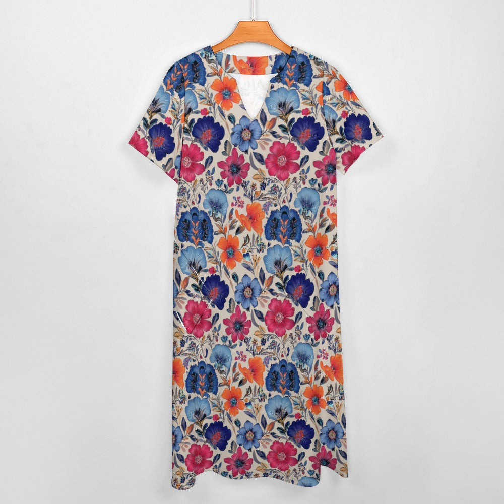 7-point sleeve dress Inkedjoy