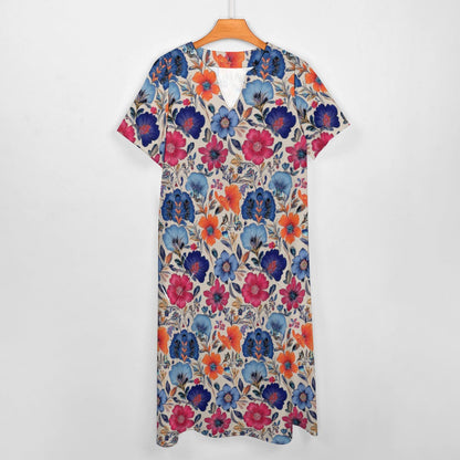 7-point sleeve dress Inkedjoy